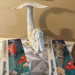 Progressus Oyster Knife & Lobster Knife New with Free Standing Mermaid